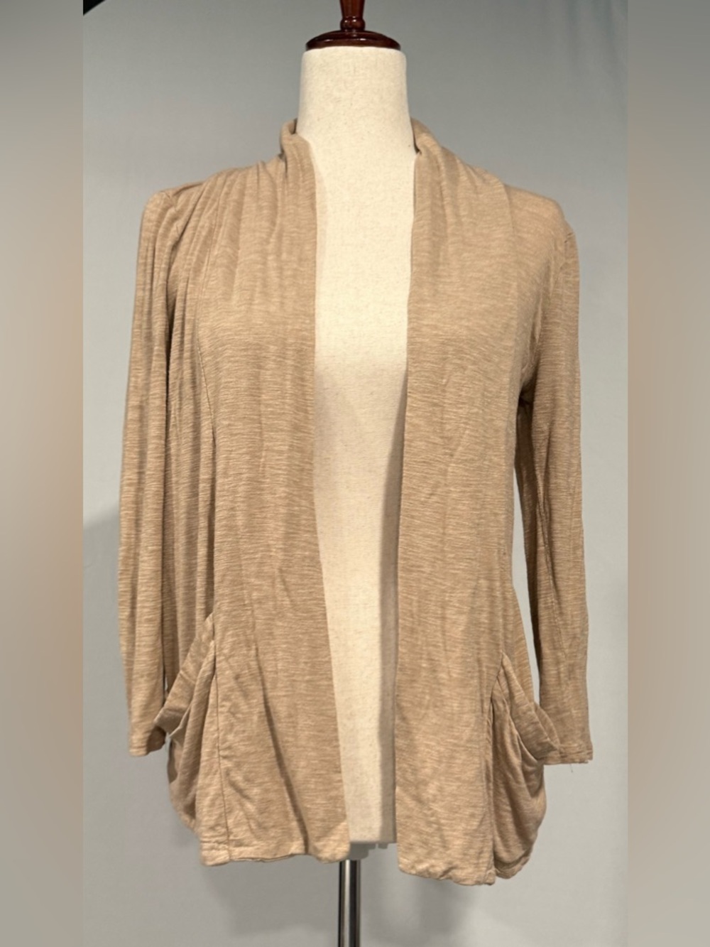 H&M Tan Open-Front Women's Cardigan